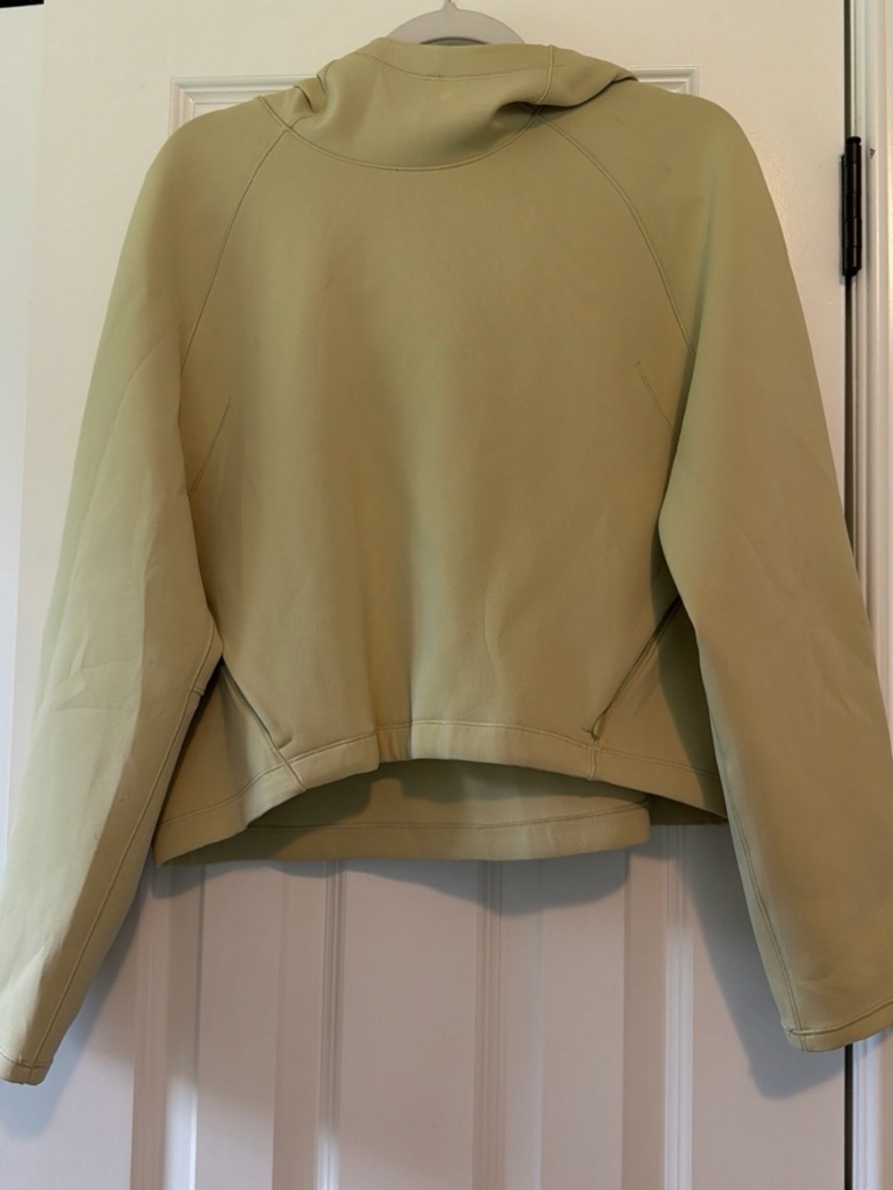 lululemon athletica Cropped Olive Green Hoodie